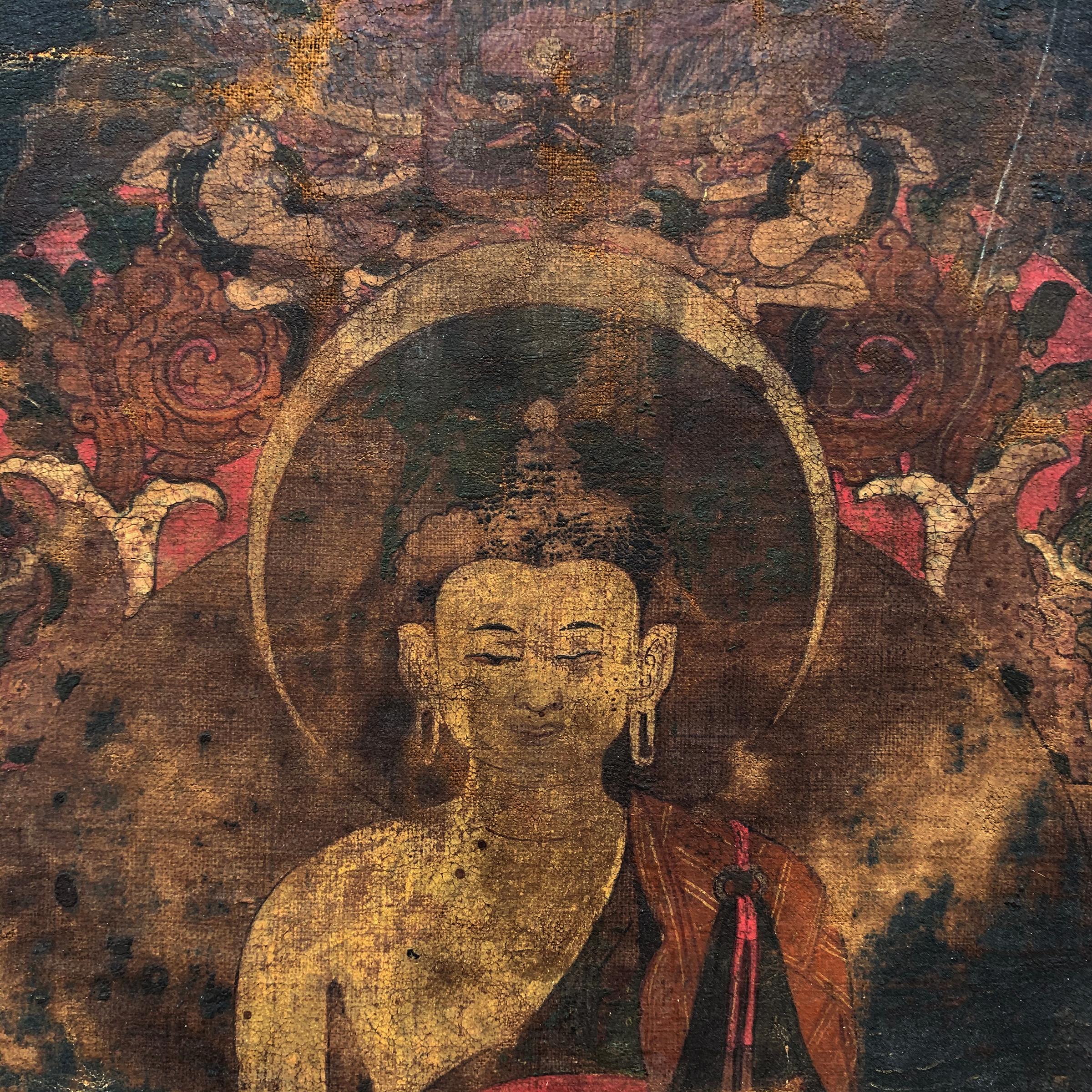 18th Century and Earlier 17th Century Tibetan Thangka Painting For Sale