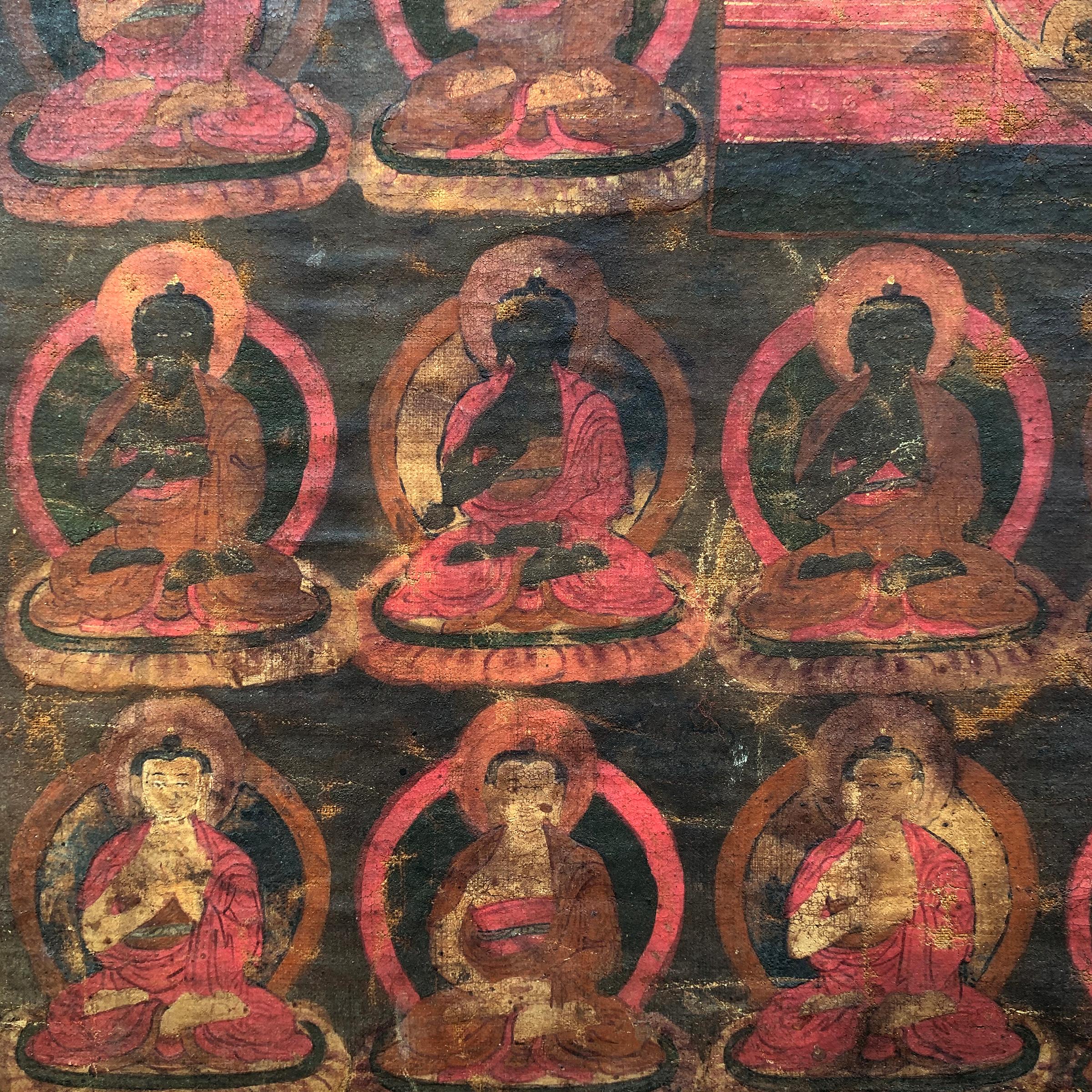 17th Century Tibetan Thangka Painting For Sale 2