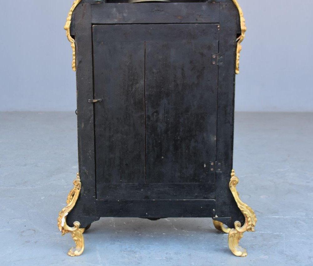 17th Century Time Clock Cartel Louis XIV André Boulle Marquetry For Sale 6