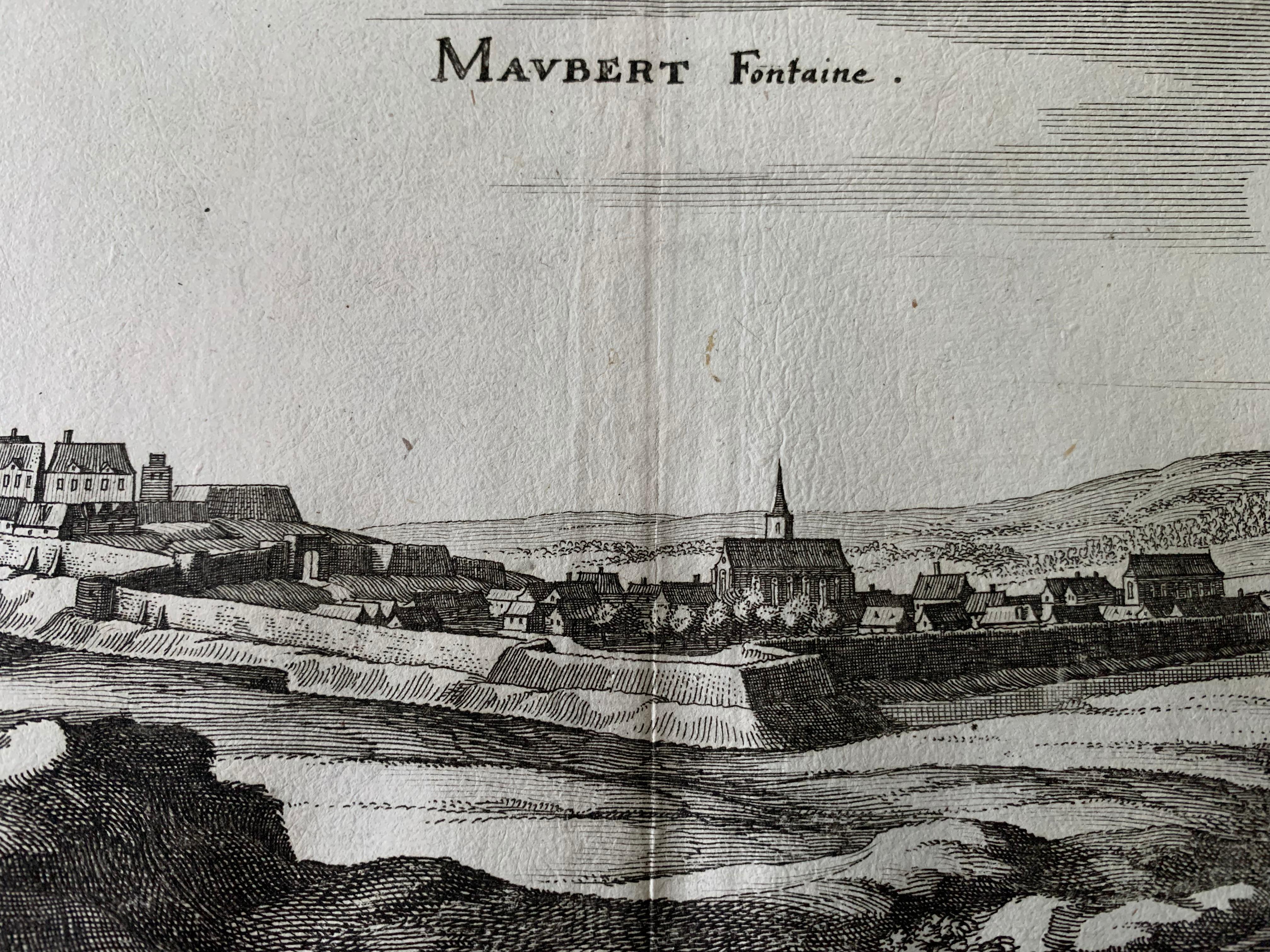 Topographische Karte des 17. Jahrhunderts, Champagne-Ardenne, Marsal, Maubert Iohan Peeters (Papier) im Angebot