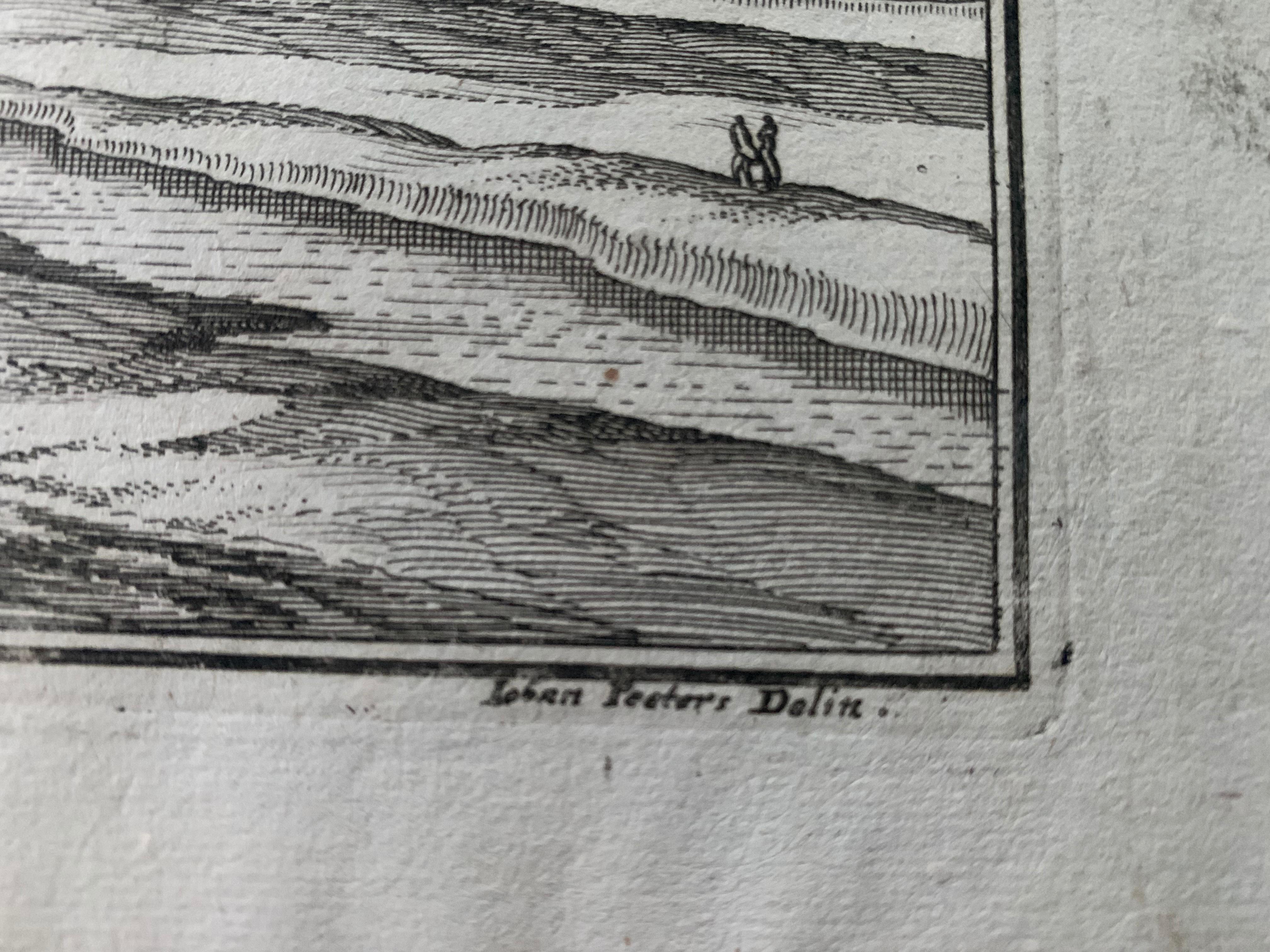 Topografische Karte des 17. Jahrhunderts, Französische Champagnerregion, Epernay, Iohan-Peeters im Angebot 2