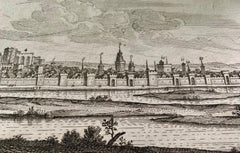 17th Century Topographical Map of Cote D'azur, Avignon, Frejus by Iohan Peeters