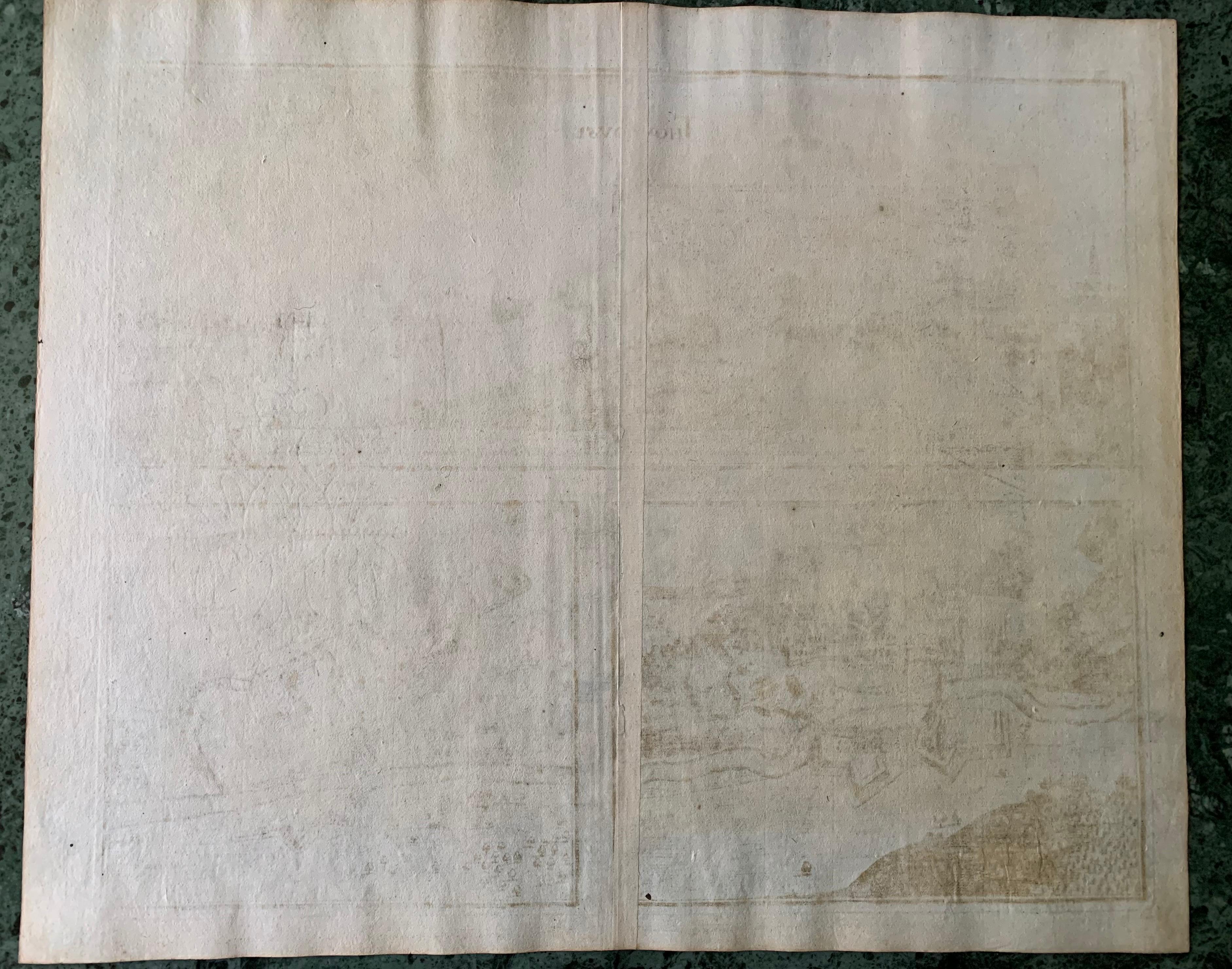 Toulouse, Savve, Sommieres, topografische Karte von Iohan Peeters, 17. Jahrhundert im Angebot 1