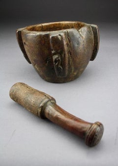 17th Century Treen Mortar and Pestle