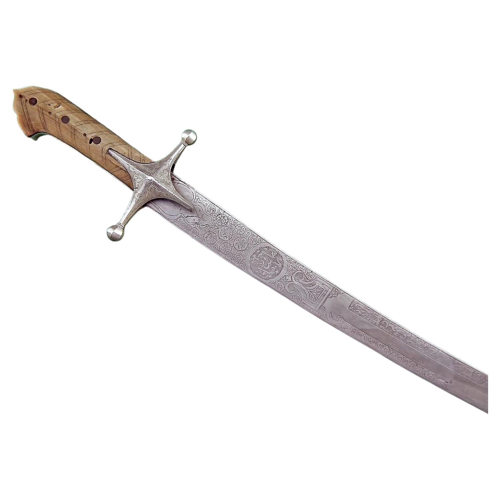 17th century Turkish Ottoman Silver Karabela Sword Sabre 16th century Mamluk