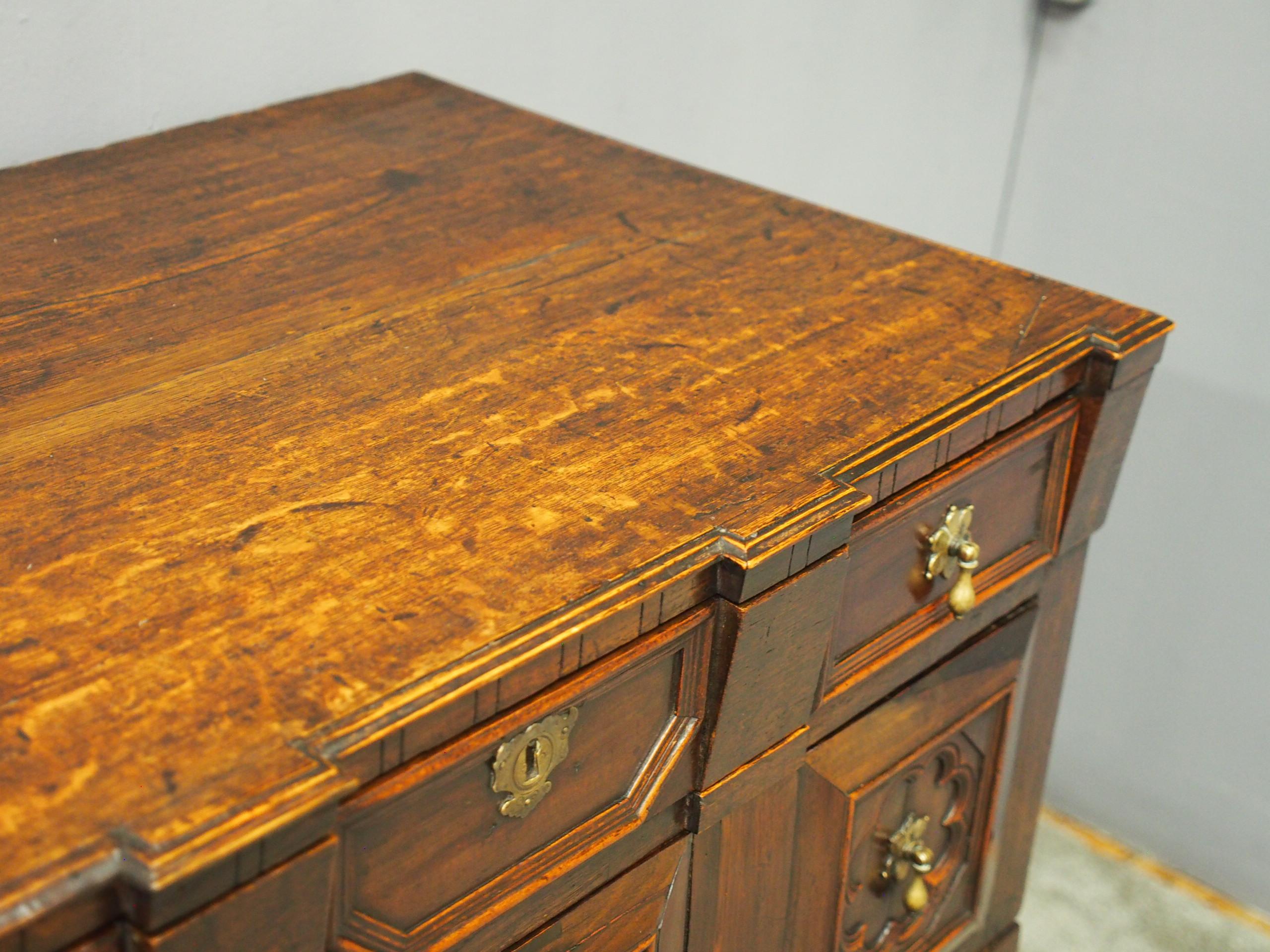 17th Century Two Part Oak Chest of Drawers 2