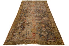 17th Century Unique Caucasian Kuba Blue Wool Rug with All-Over Design