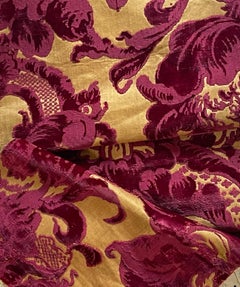 17th Century Venetian Cisele Silk Velvet