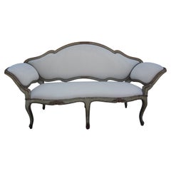 17th Century Venetian Painted and Parcel Gilt Gondola Sofa