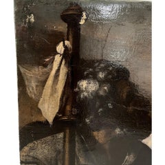 17th Century Venetian Painting of Jesus and Emanus Pilgrims
