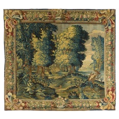 Antique 17th Century Verdure Flemish Tapestry