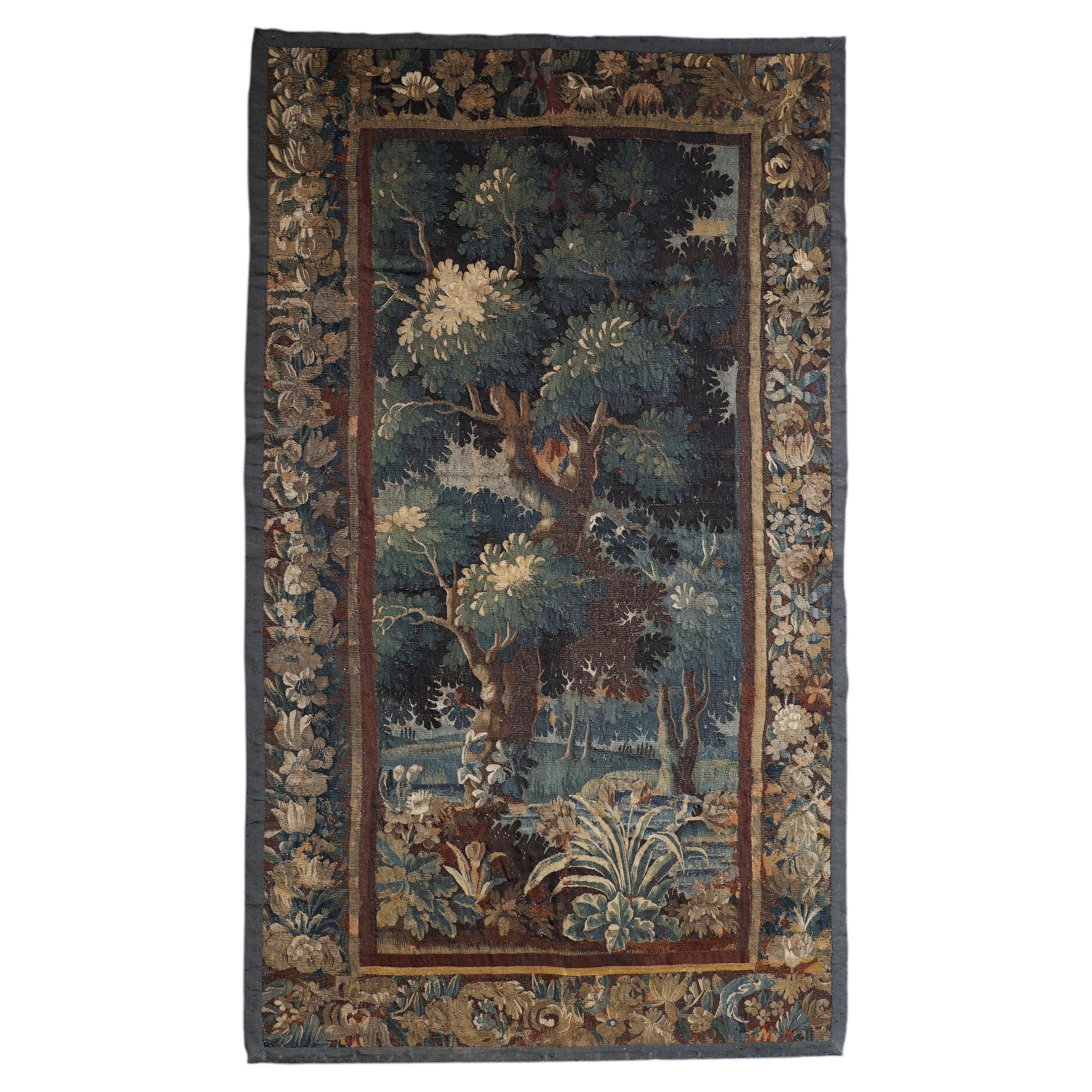 17th Century Verdure Tapestry IX For Sale