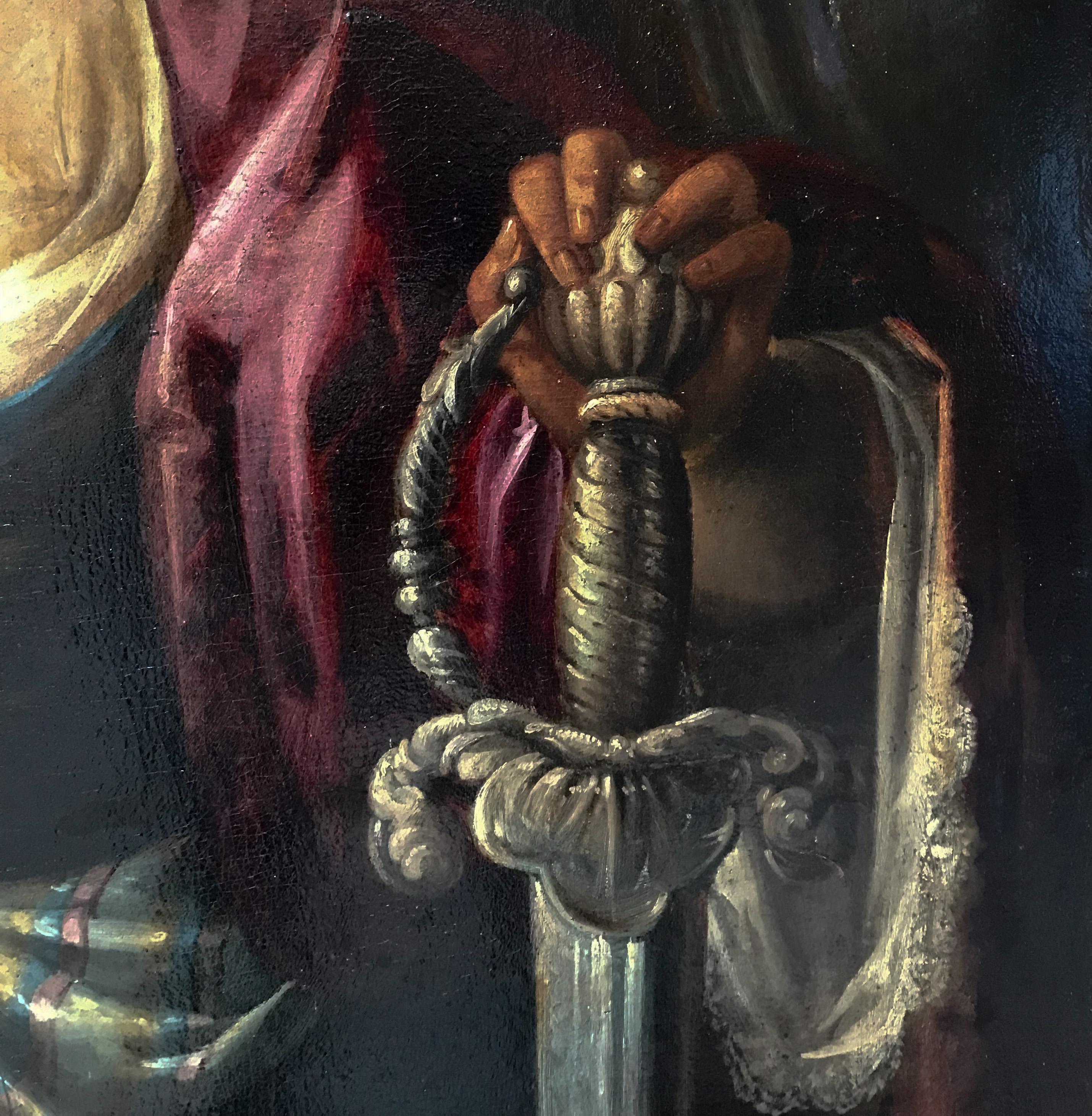Siglo XVII por Escuela Veronesa Judith con la cabeza de Holofernes Óleo sobre lienzo en venta 1