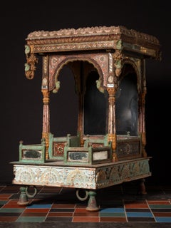 17th century Very special antique Indian temple from India