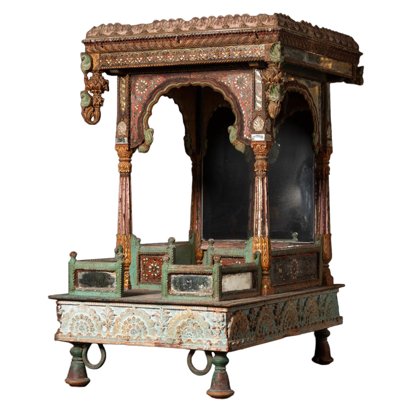 17th century Very special antique Indian temple from India