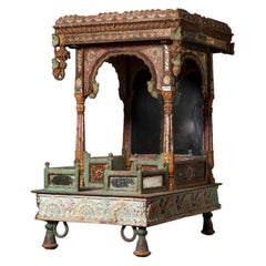17th century Very special antique Indian temple from India