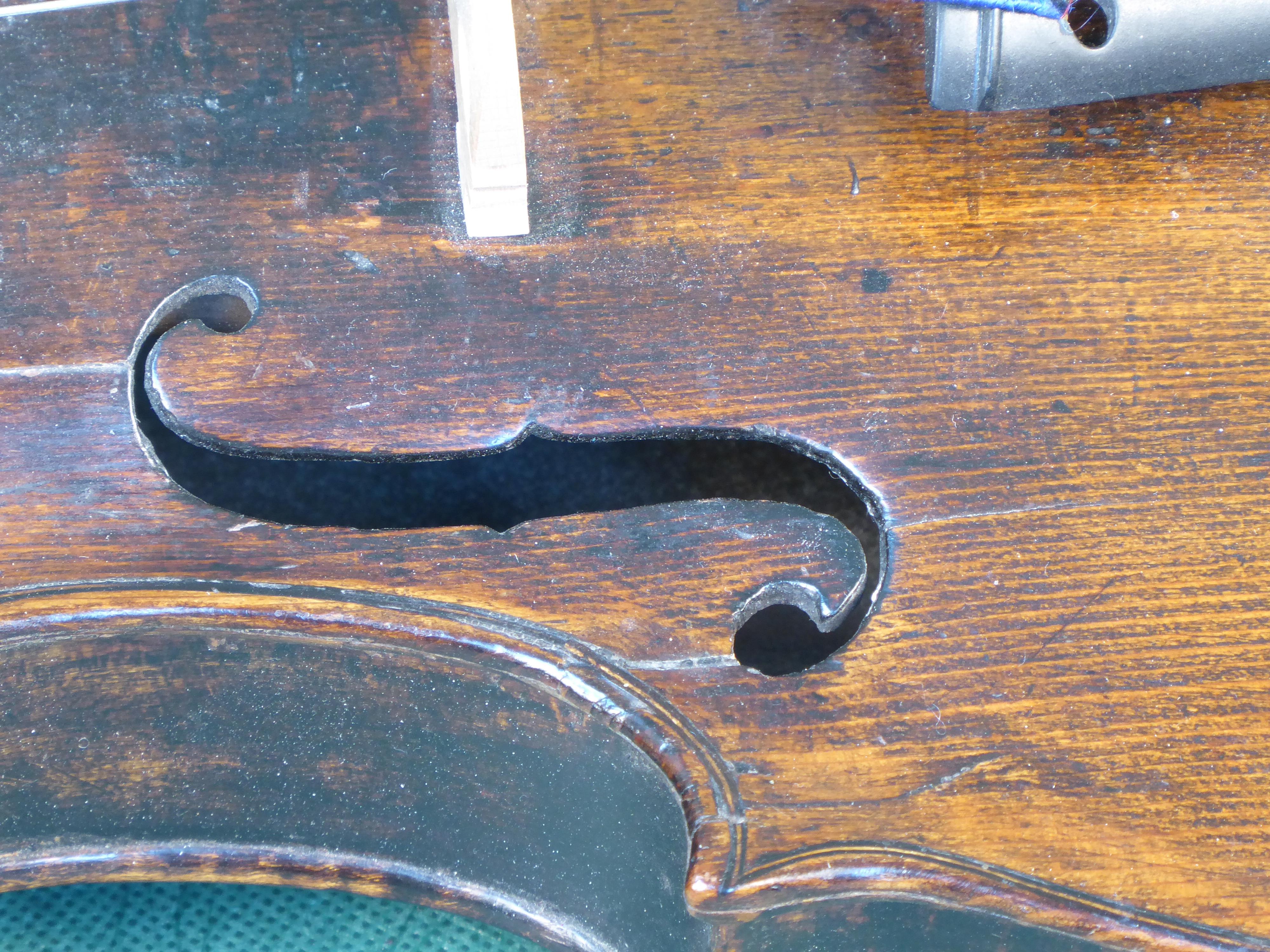 17th century violin possibly Italian. Dendrochronology says some of the timber is 17th century.
There is good voulme, resonance and and tone.
We would be happy to send you a recording of this being played.
Listen to a recording of this violin being