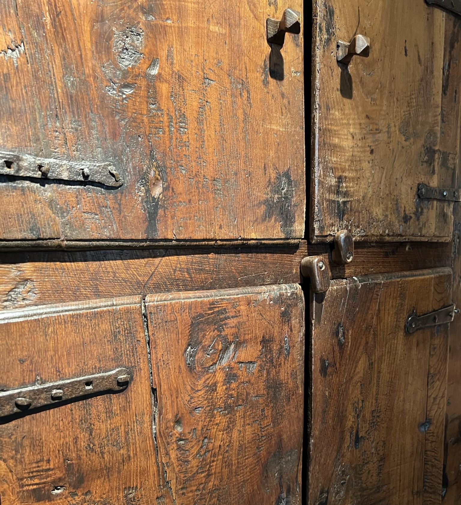 Chestnut 17th century wabi mountain cupboard