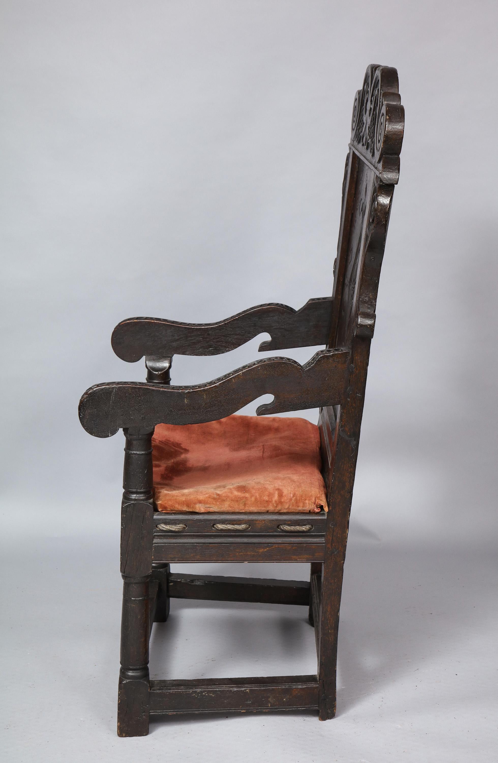 17th Century Wainscot Chair For Sale 4