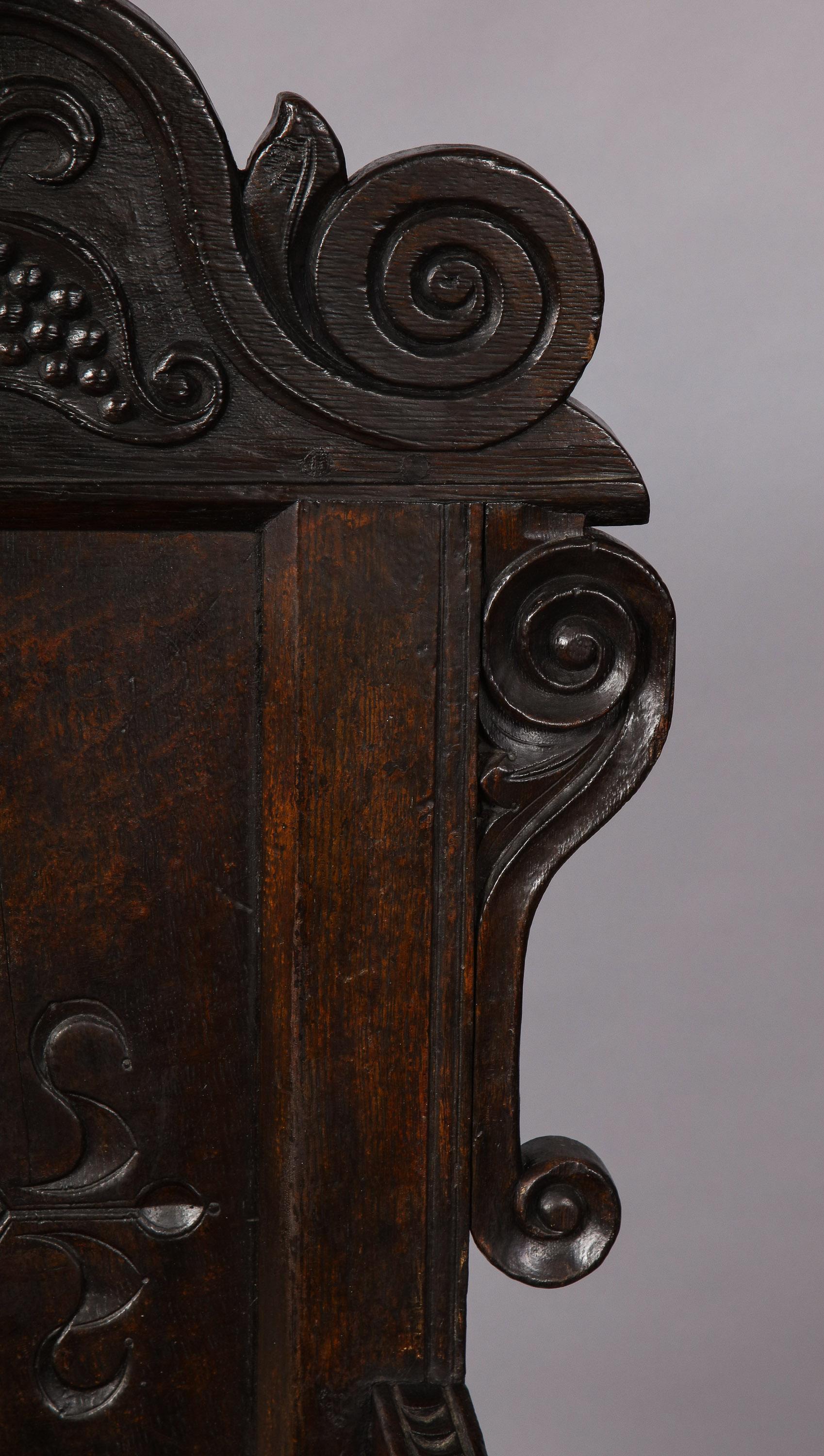 Corde Chaise à lambris du 17e siècle en vente