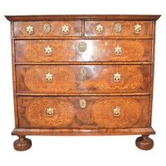 17th century walnut chest of drawers