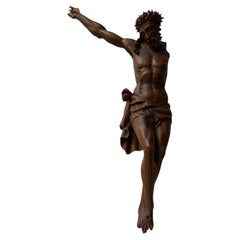 17th Century Walnut Christ – Fine Sculpture