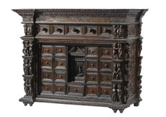17th Century Walnut Louis XIV Italian Cabinet