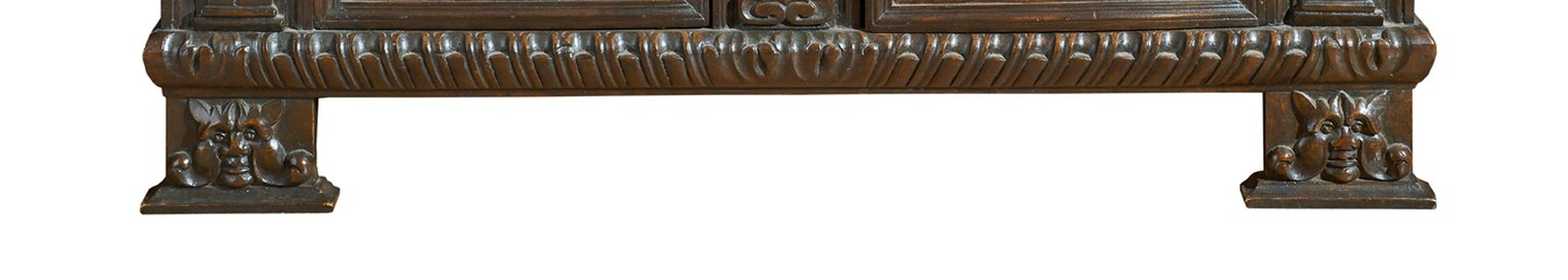 17th Century Walnut Louis XIV Italian Sideboard 4