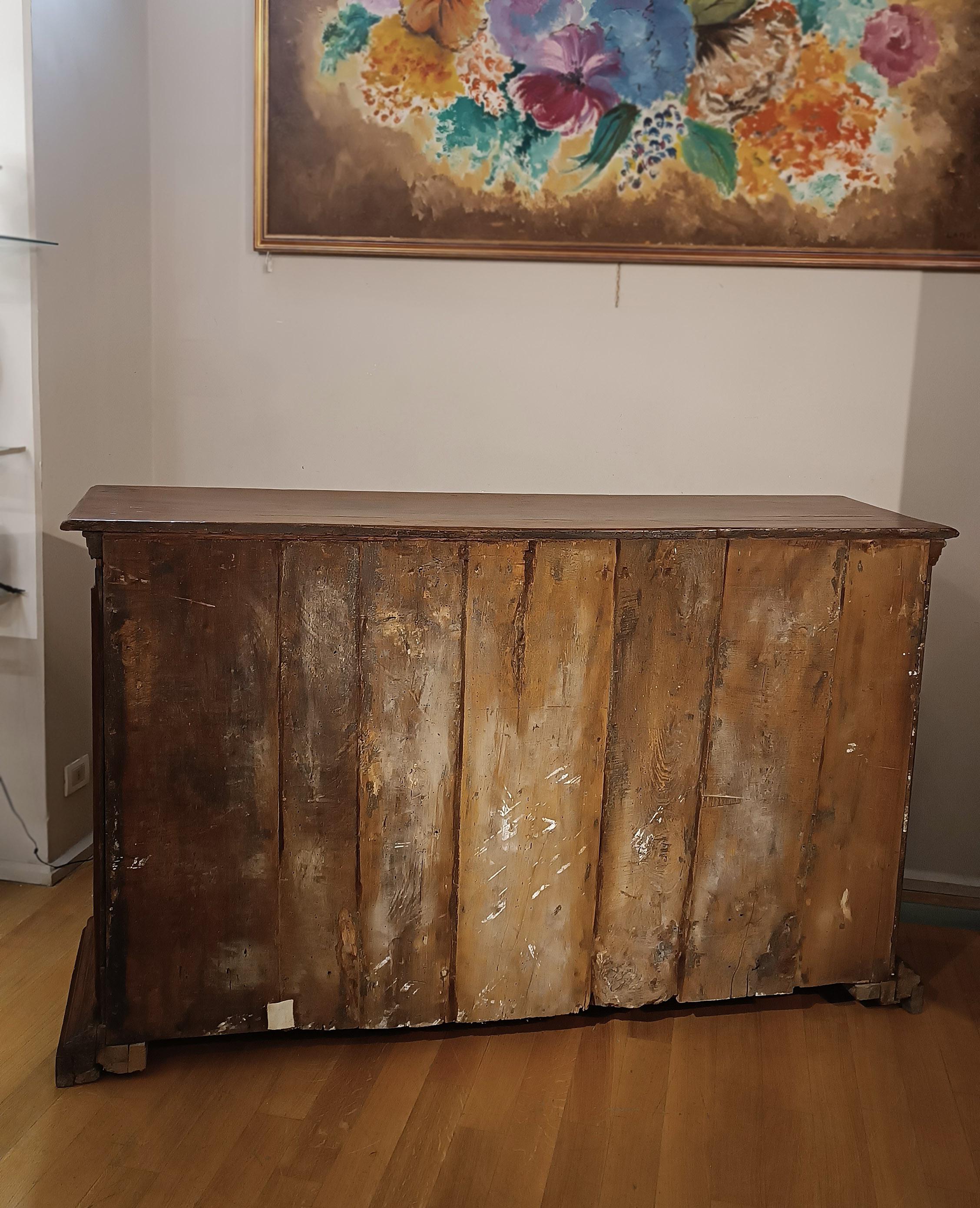 Hand-Carved 17th CENTURY WALNUT SIDEBOARD For Sale