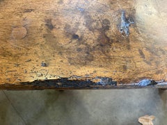 17th Century Walnut Spanish Side Table / End Table