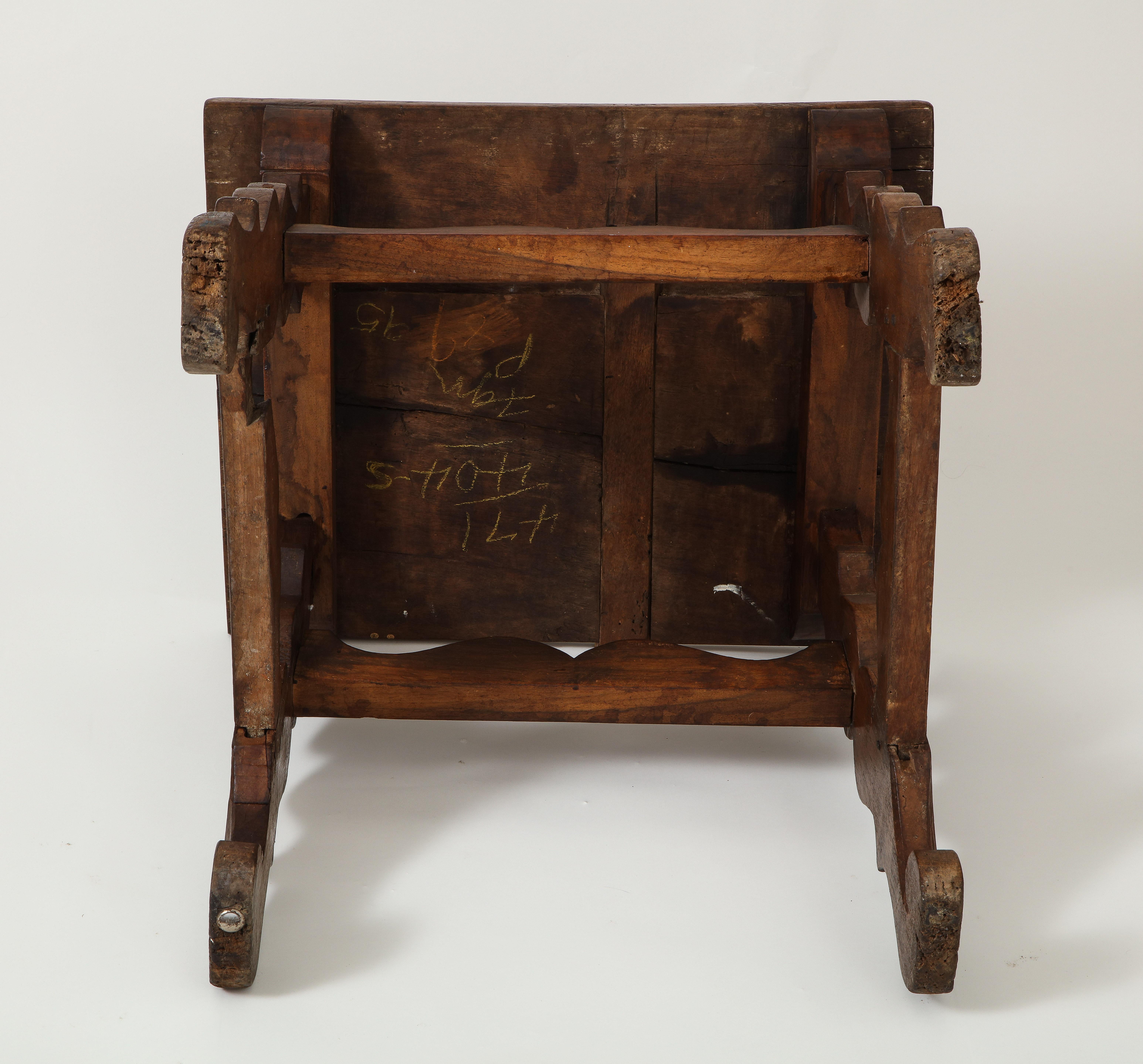 17th Century Walnut Trestle Table 3