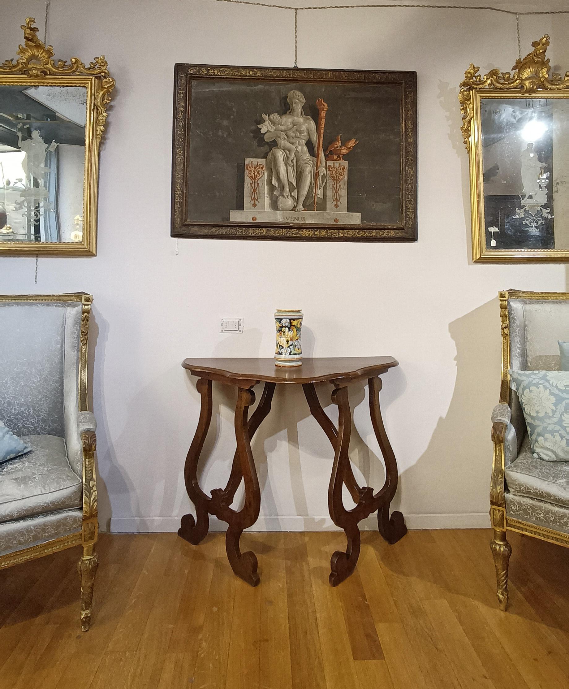 17th CENTURY WALNUT WALL CONSOLLE in vendita 2