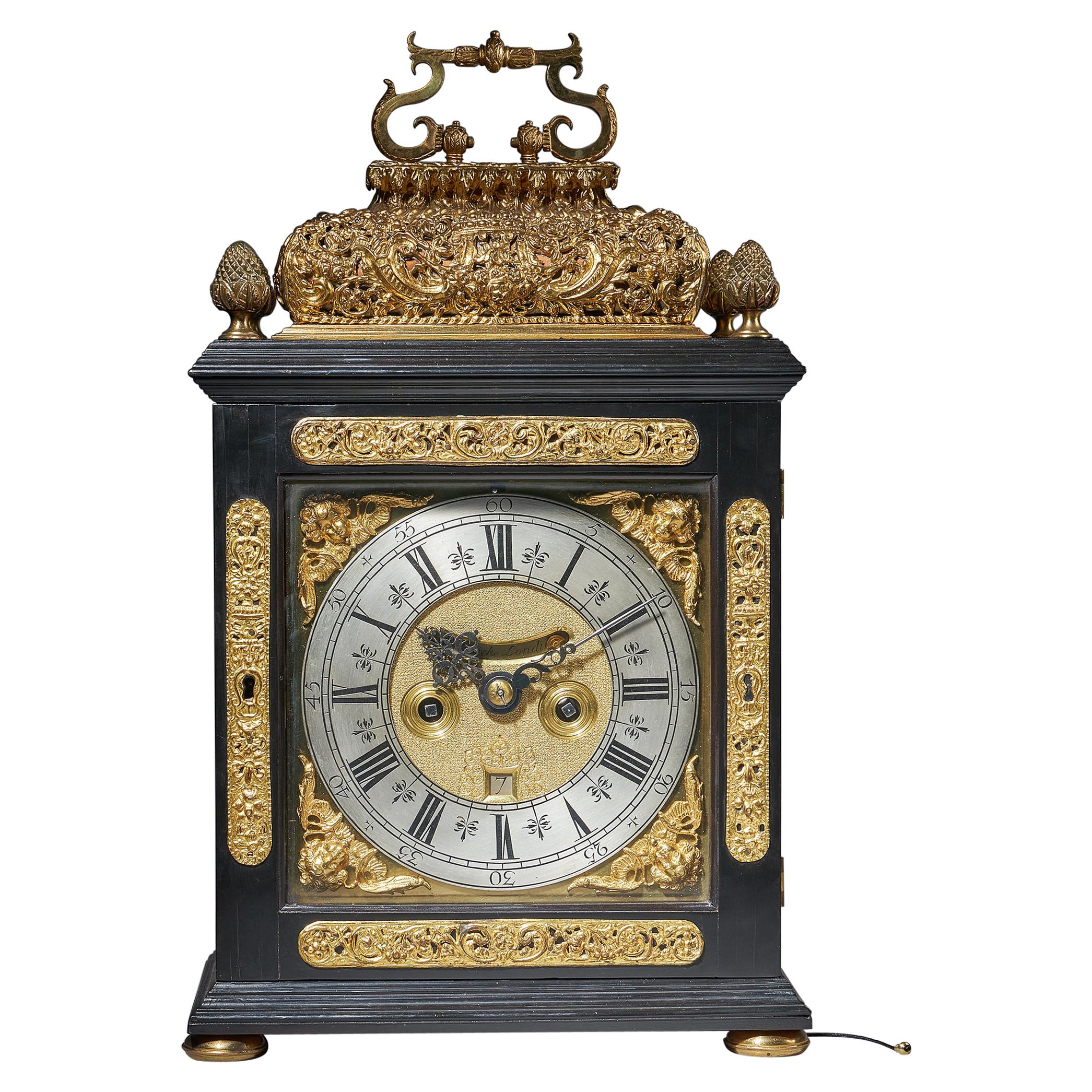 17th century William and Mary Ebony Eight-Day table clock by James Markwick