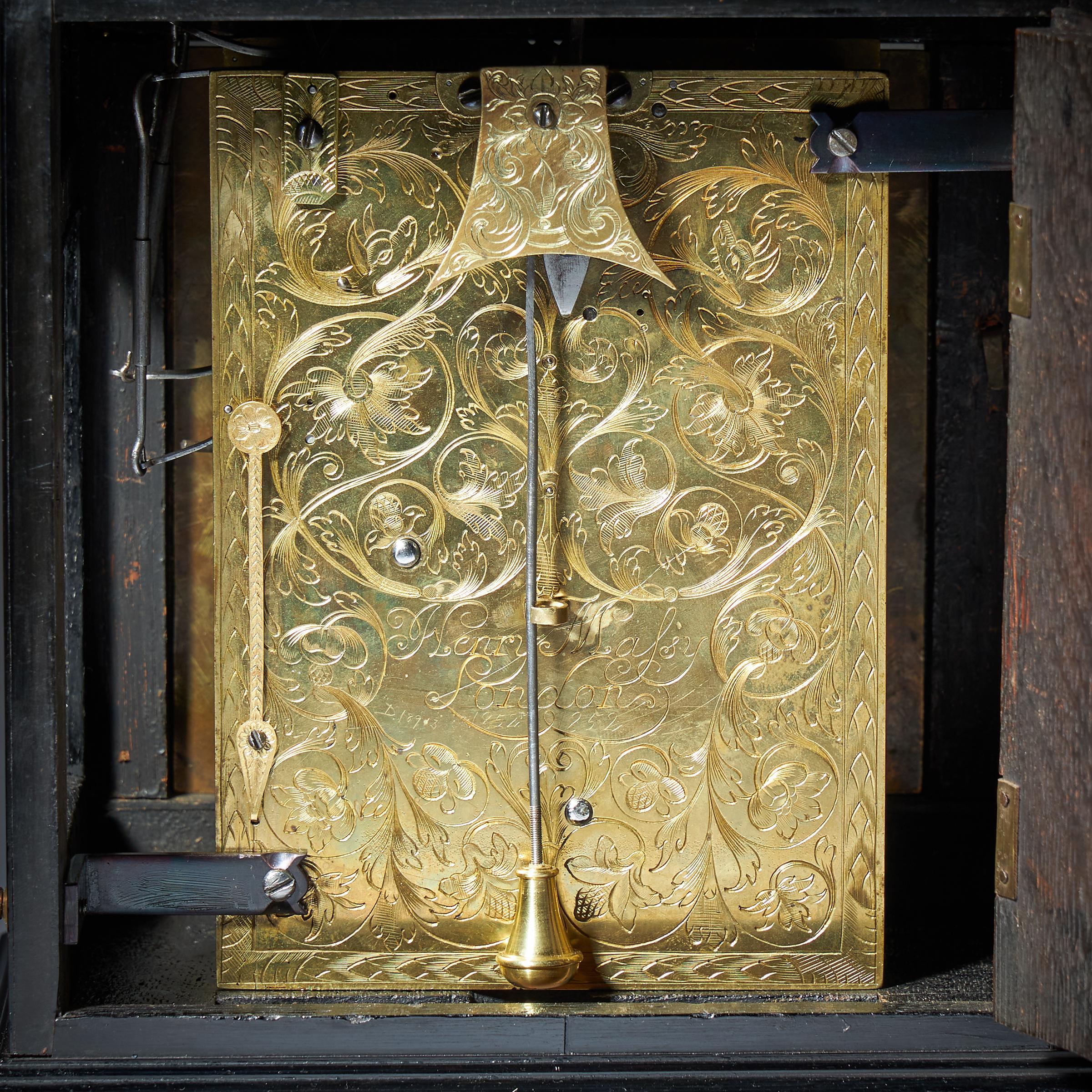 17th Century William and Mary Eight-Day Spring-Driven Table Clock, Circa 1690 1