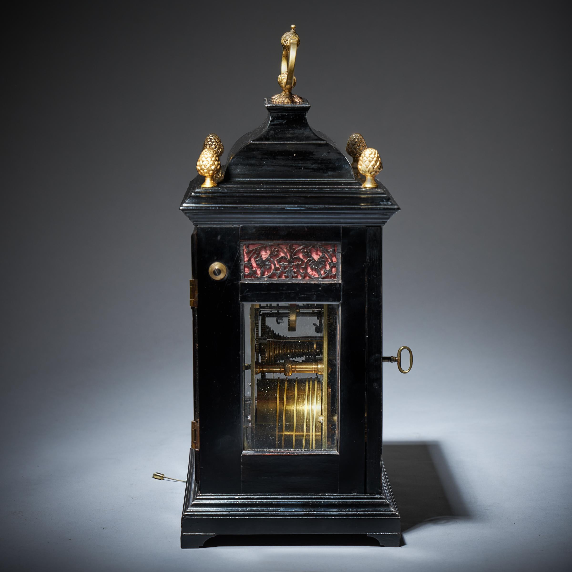 17th Century William and Mary Eight-Day Spring-Driven Table Clock, Circa 1690 3