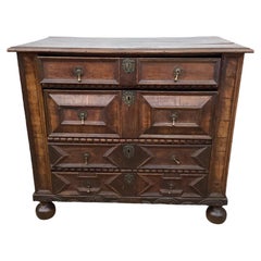 William and Mary Oak Chest aus dem 17. 