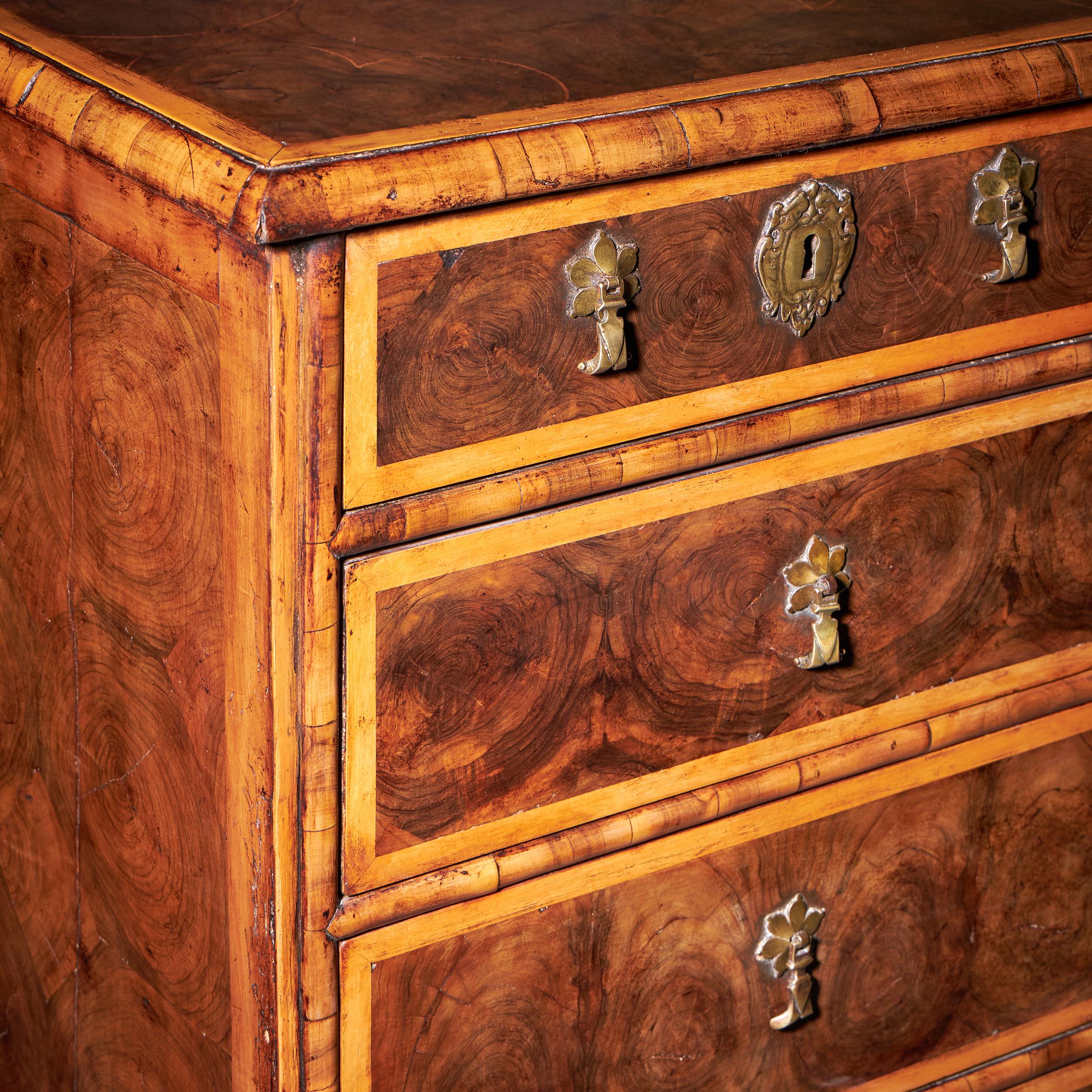 Commode à huîtres William and Mary Olive du 17ème siècle, vers 1690. Angleterre en vente 12