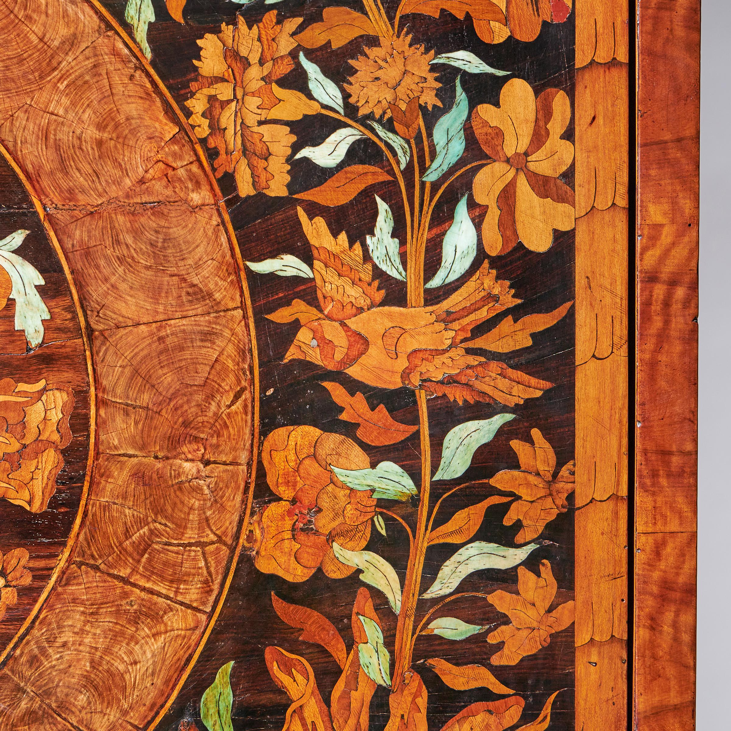 17th Century William and Mary Olive Oyster Marquetry Escritoire, circa 1680 For Sale 10