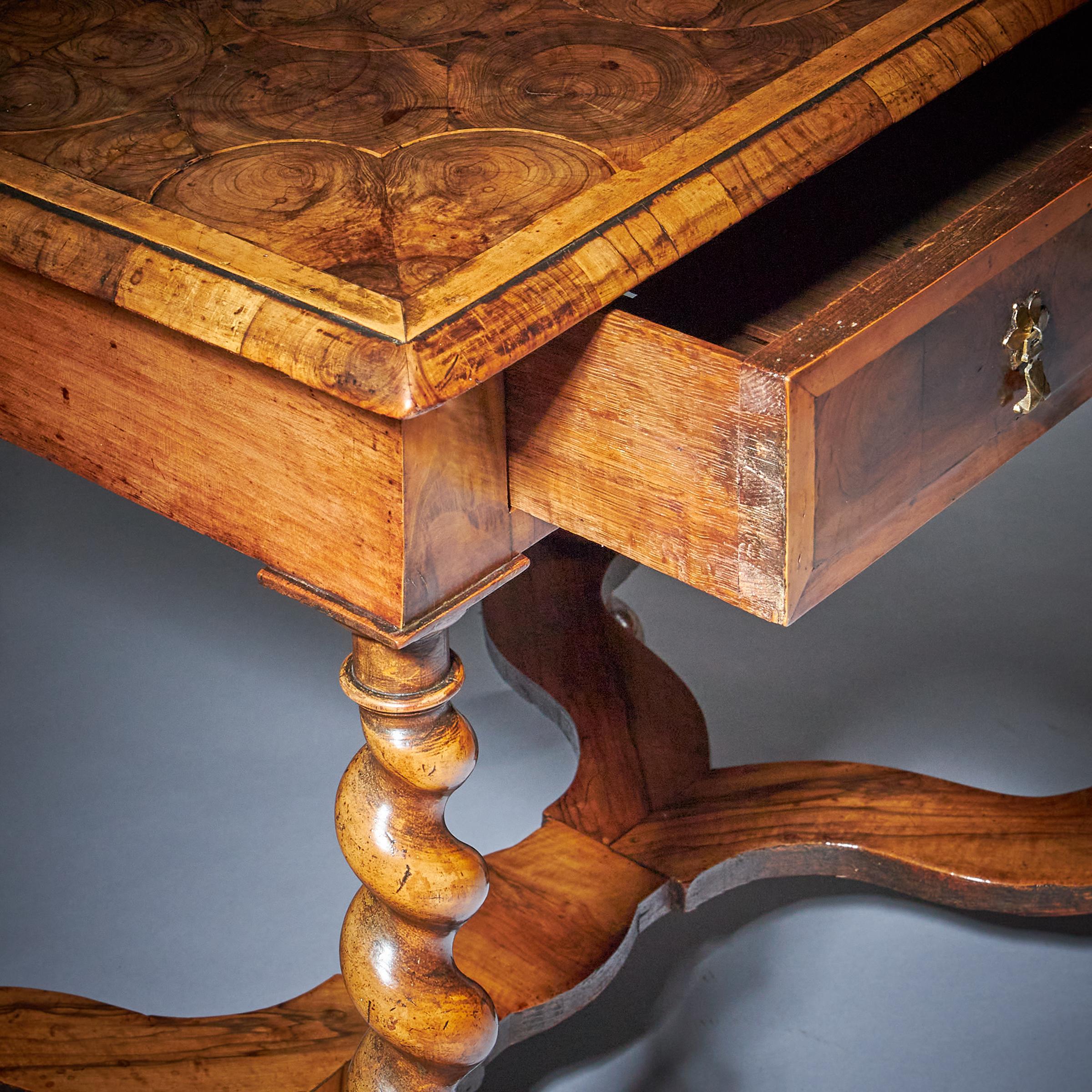 17th Century William and Mary Olive Oyster Table, Circa 1680-1700 9