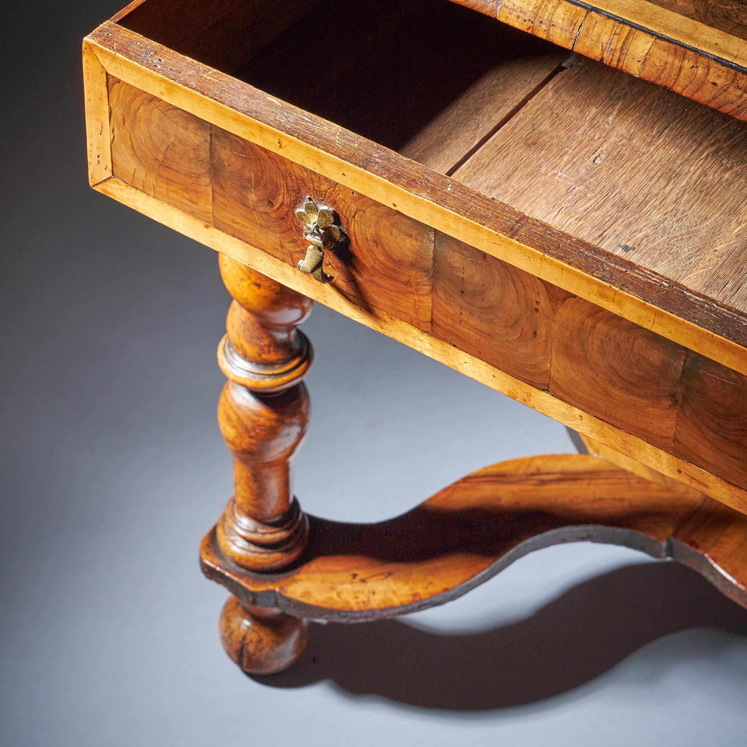 17th Century William and Mary Olive Oyster Table, Circa 1680-1700 12