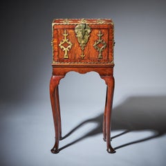 William & Mary del XVII secolo, Coffre Fort in legno di Rosewood su supporto, scomparti segreti