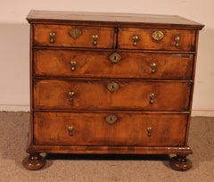 17th Century William And Mary Walnut Chest Of Drawers