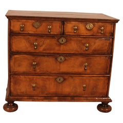 17th Century William And Mary Walnut Chest Of Drawers
