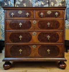 17th Century William & Mary Walnut Chest of Drawers