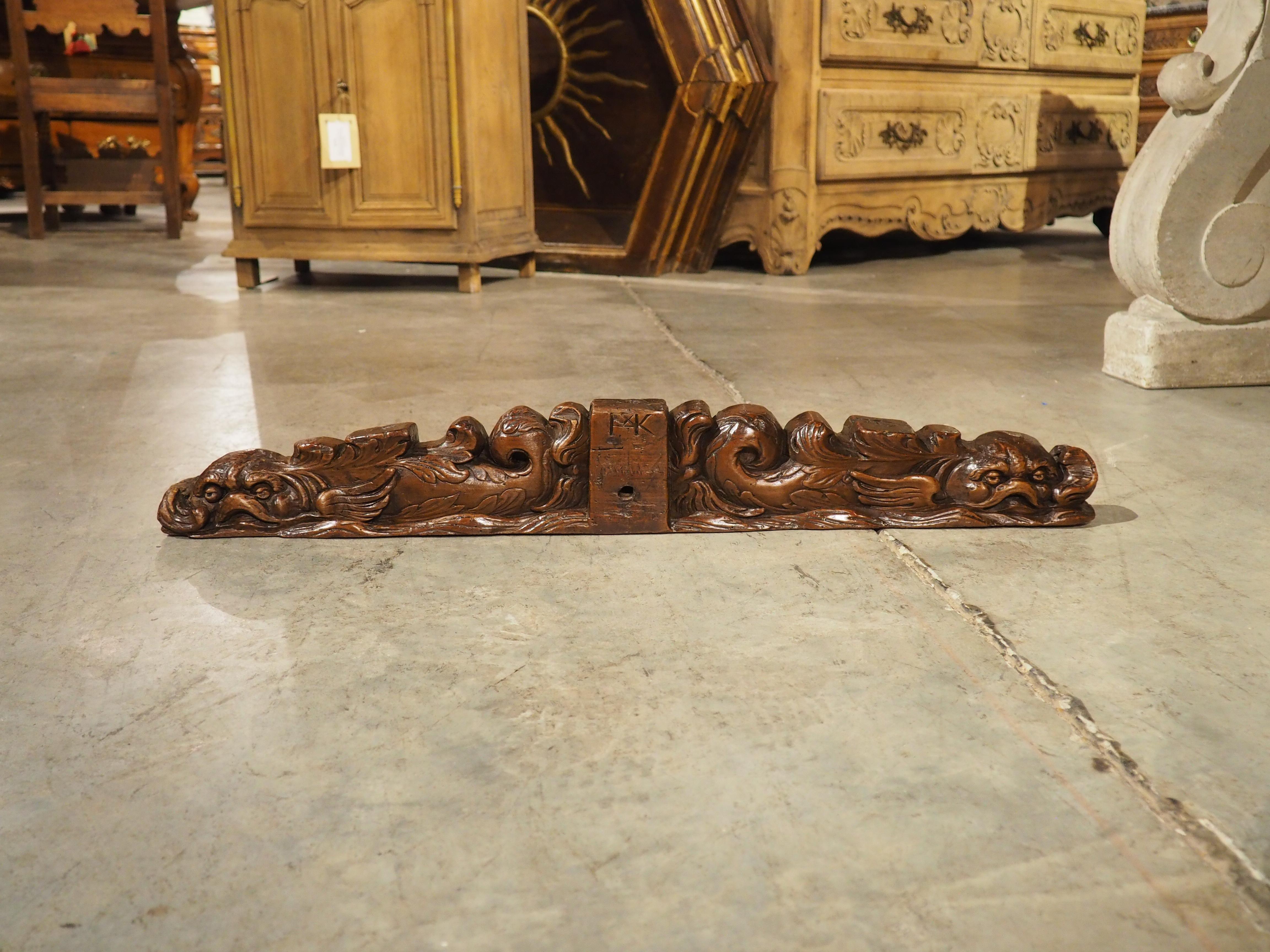 17th Century Wooden Maritime Carving from Amsterdam In Good Condition For Sale In Dallas, TX