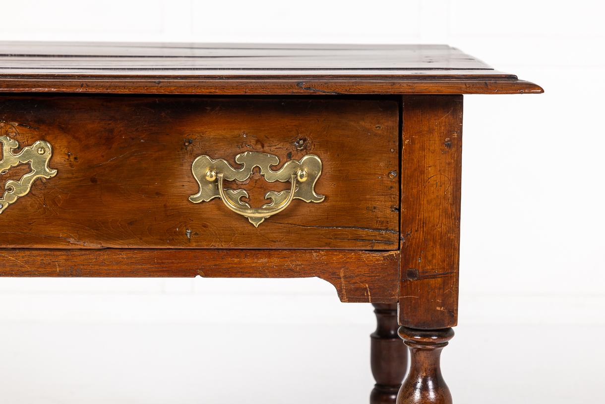 18th Century and Earlier 17th Century Yew Wood Side Table For Sale