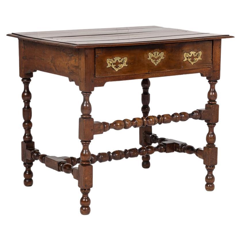 17th Century Yew Wood Side Table