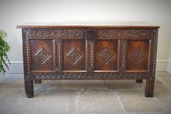 17th Century Yorkshire Oak Coffer.