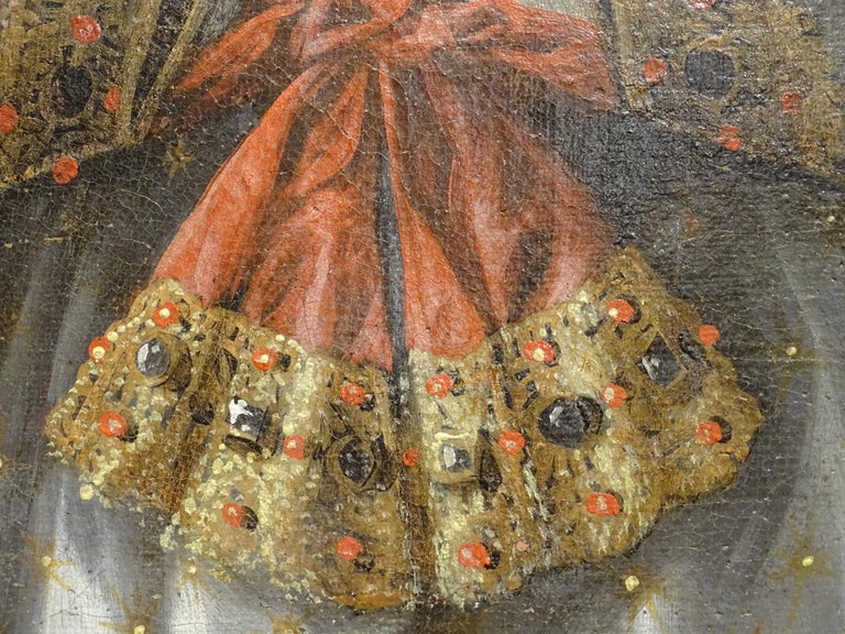 17th Century Spanish Oil on Canvas, Religious 