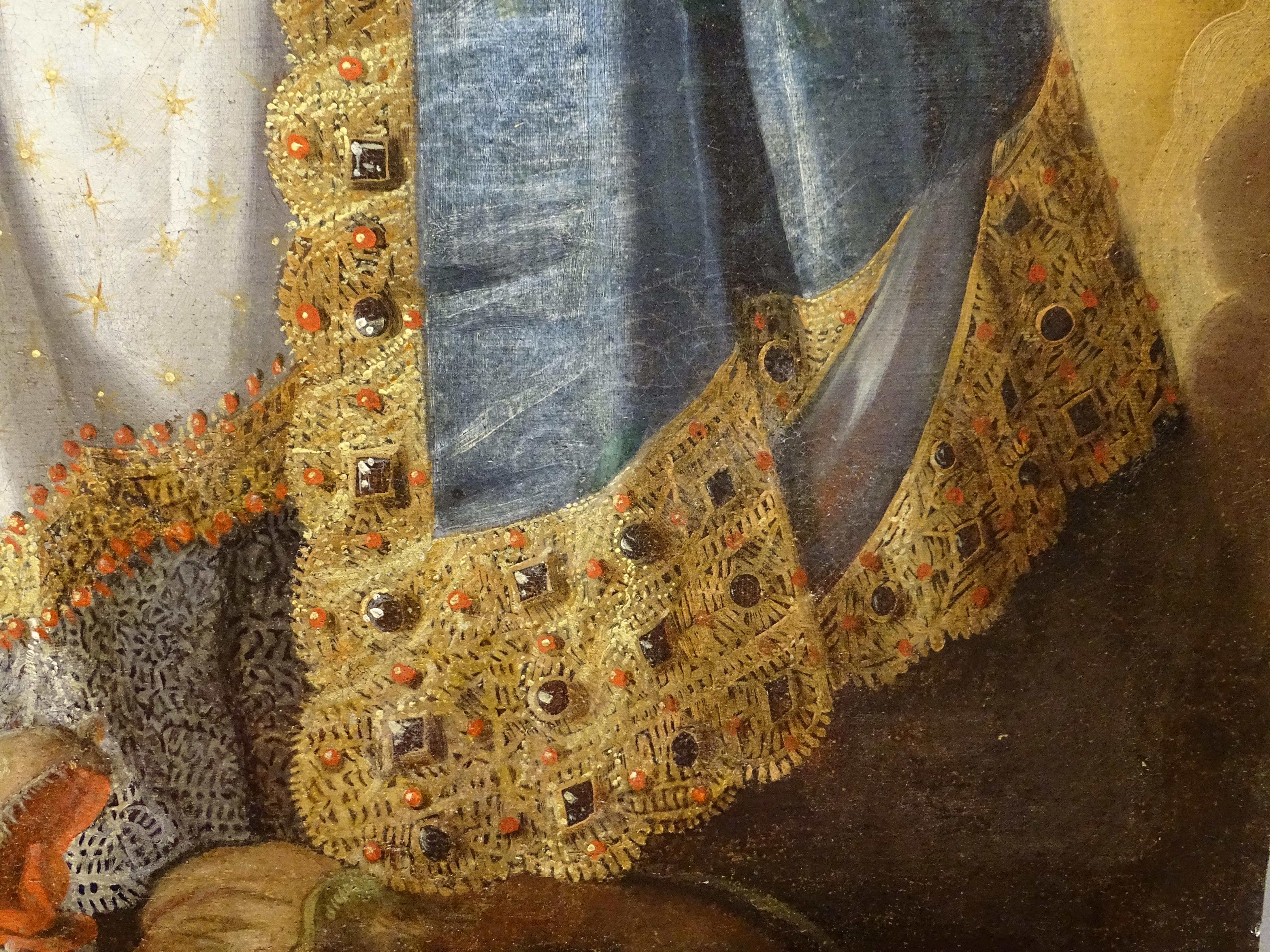Baroque 17th Century Spanish Oil on Canvas, Religious 